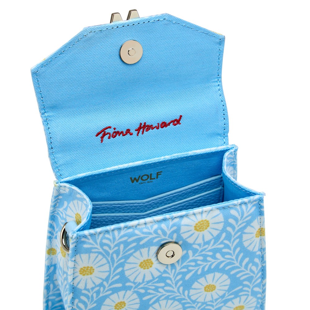  Wolf Small Bag with Sky Daisy Print - Sky Daisy Blue - WOLF