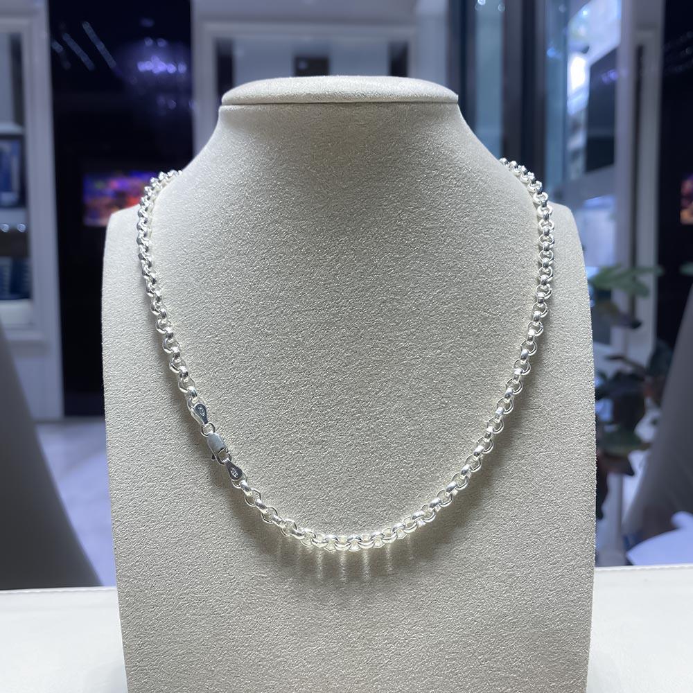 Catena maglia rol&ograve; spessa argento 60cm - LUSSO ITALIANO