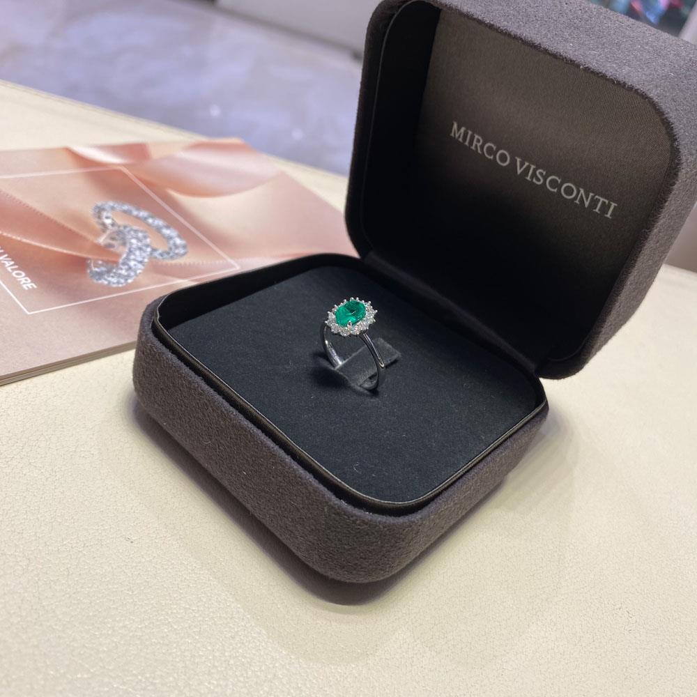  Anello con smeraldo 1,05ct e diamanti Mirco Visconti - MIRCO VISCONTI