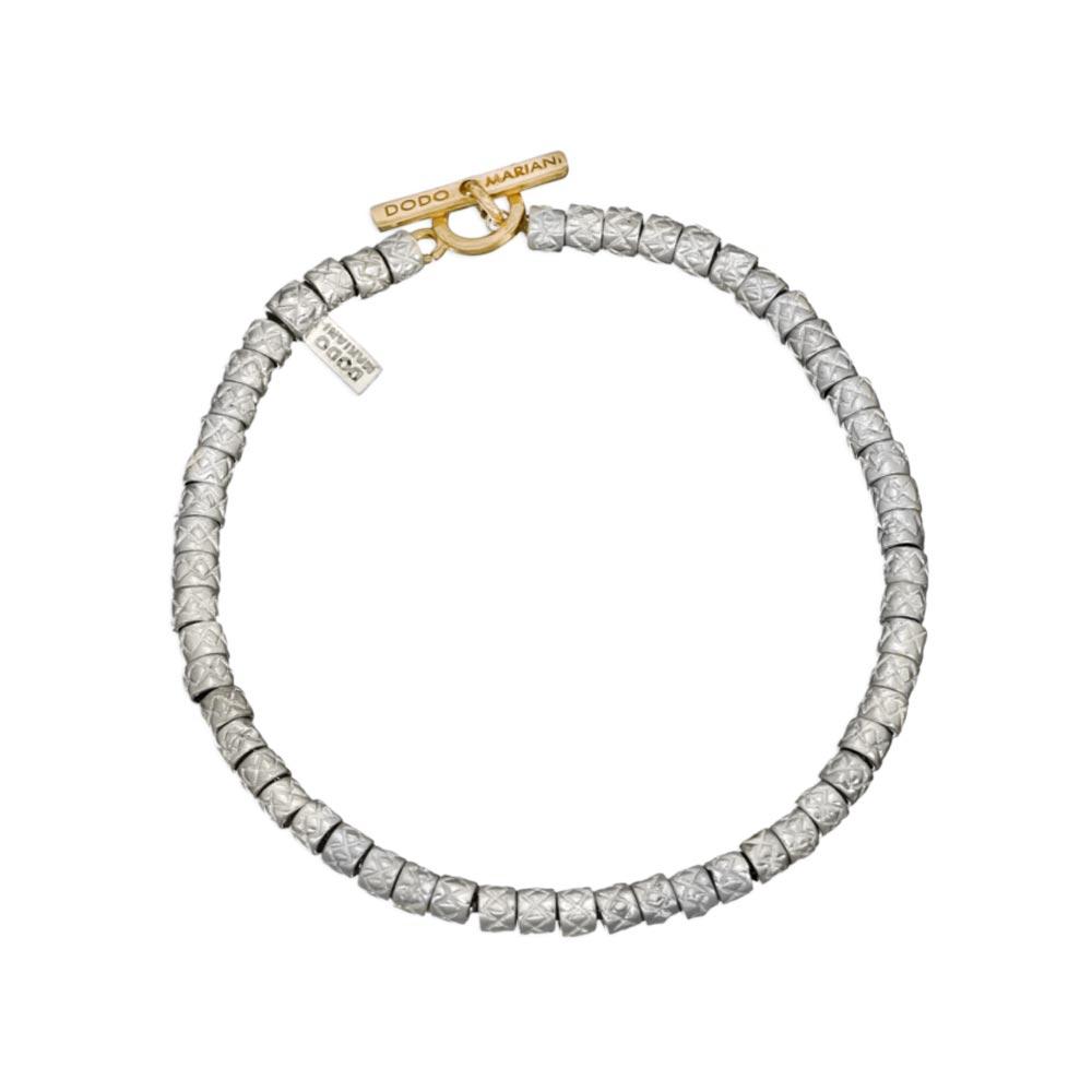 Bracciale Dodo Mariani Pigne Small argento oro giallo 21cm - DODO MARIANI