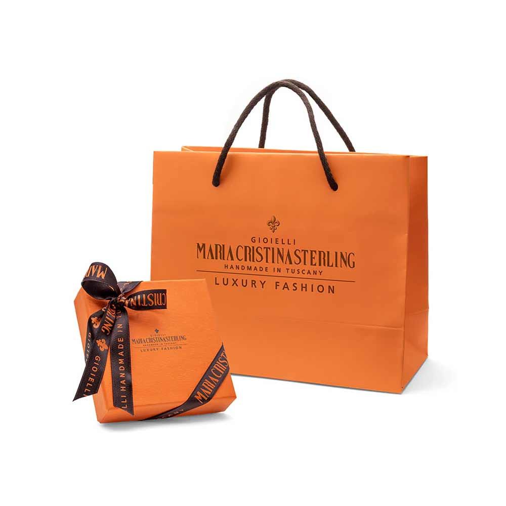  Anello in argento con tre rose e cristalli - misura 18 - MARIA CRISTINA STERLING