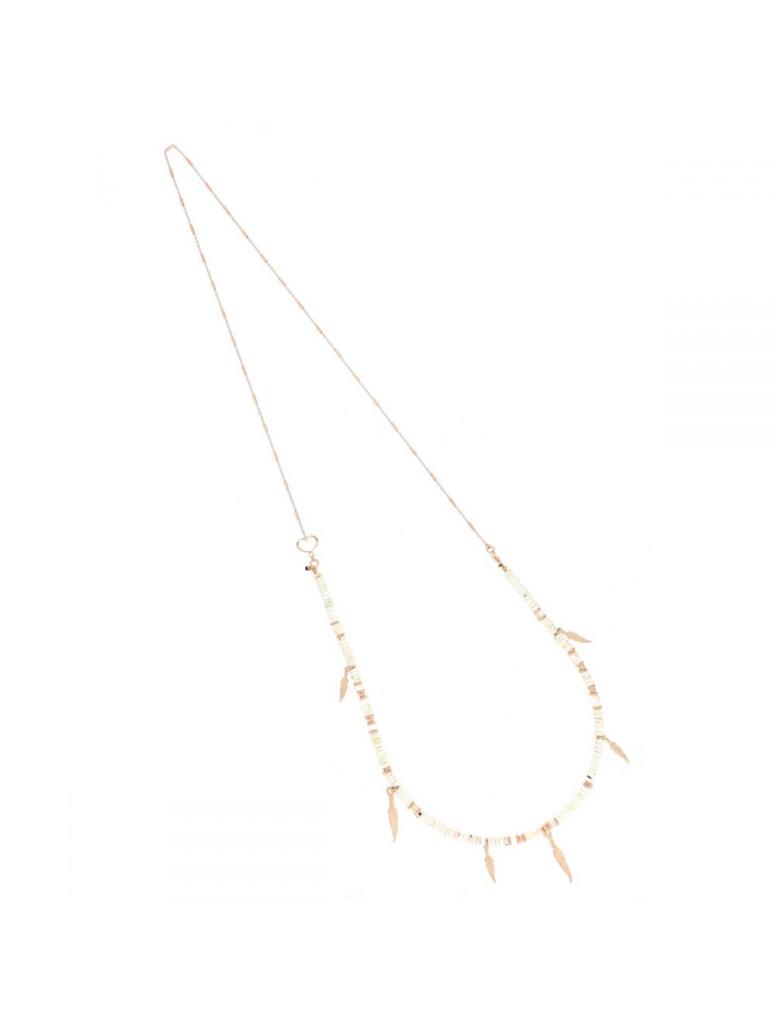 Collana pietre bianche piume Maman et Sophie GCUSA0P - MAMAN ET SOPHIE