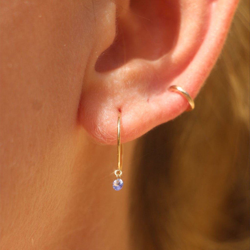 Orecchino Maman et Sophie ORNUD91TZ Pietre Nude Oro giallo 18kt - MAMAN ET SOPHIE