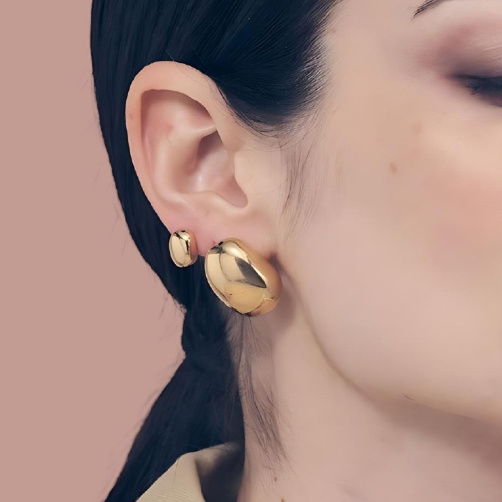 Orecchini Unoaerre 6429 in argento dorato medi Boule - UNOAERRE