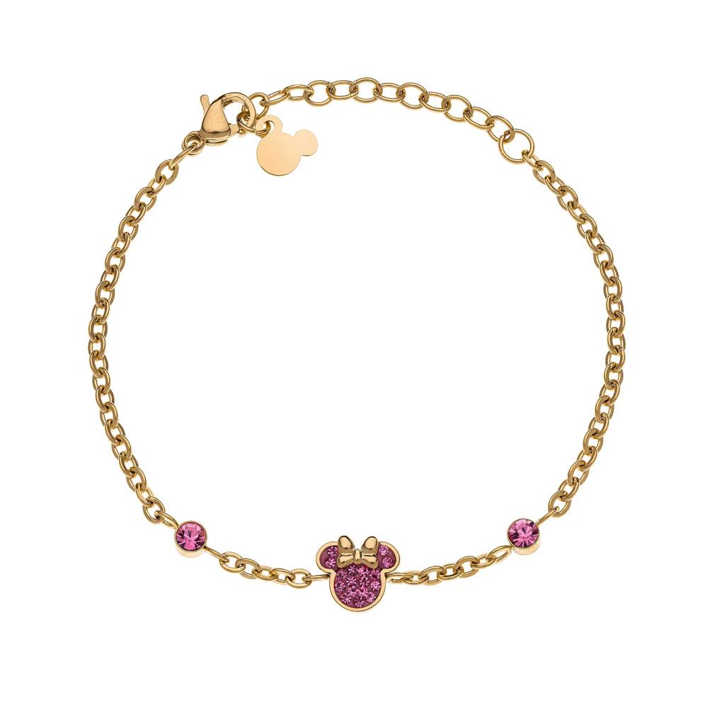 disney little girl minnie pink crystal bracelet - DISNEY