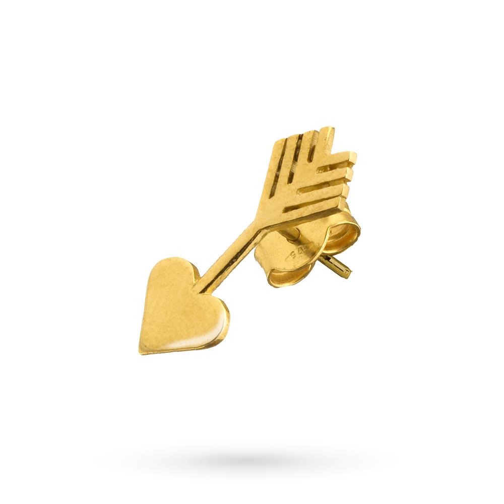 Single arrow earring 9kt yellow gold Dodo Mariani FE20.G - DODO MARIANI