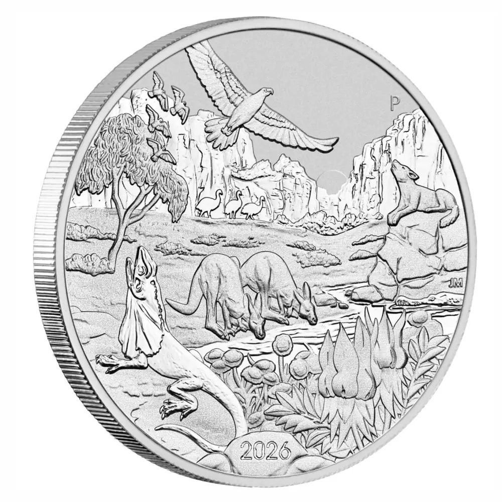 Wonders of Australia, The Outback Silver Coin - THE PERTH MINT
