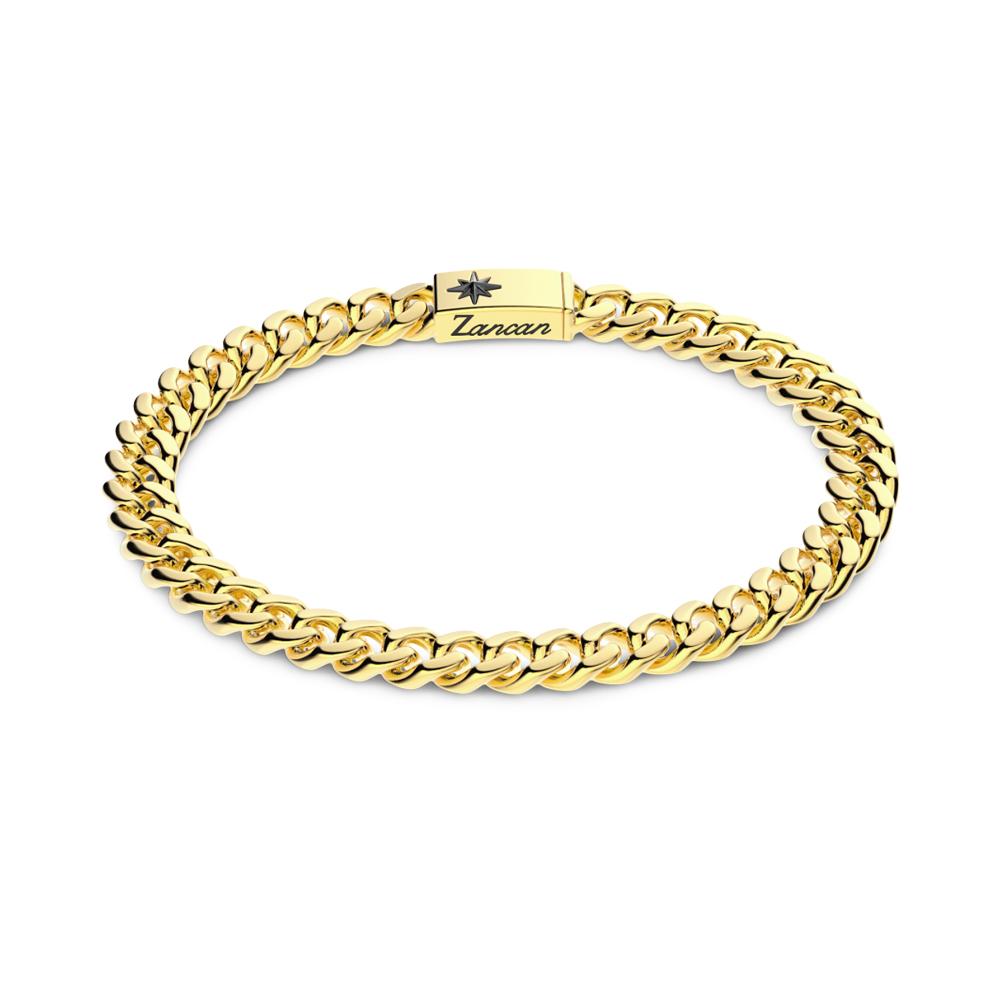 Zancan medium curb bracelet EXB660-OG golden silver - ZANCAN