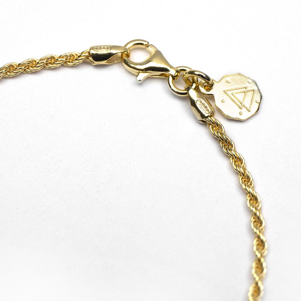  Rope necklace 040 shiny yellow gold plated silver Nove25 - NOVE25