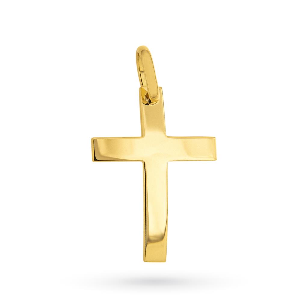 Ciondolo croce in oro giallo 18tk - CICALA
