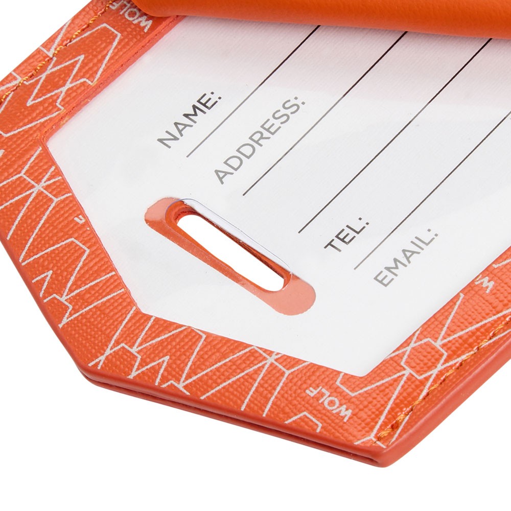  Wolf Luggage Tag - Orange - WOLF