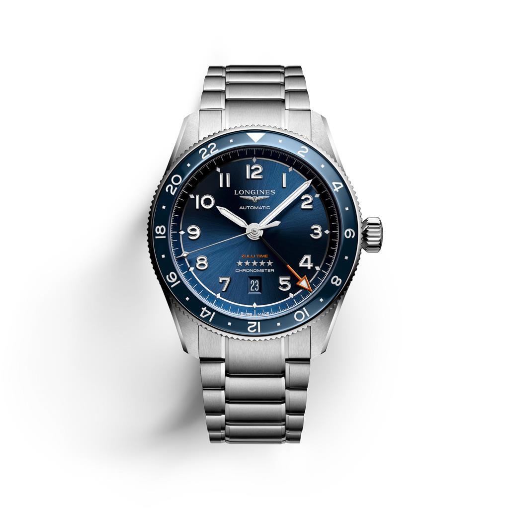Orologio longines da aviatore con quadrante blu