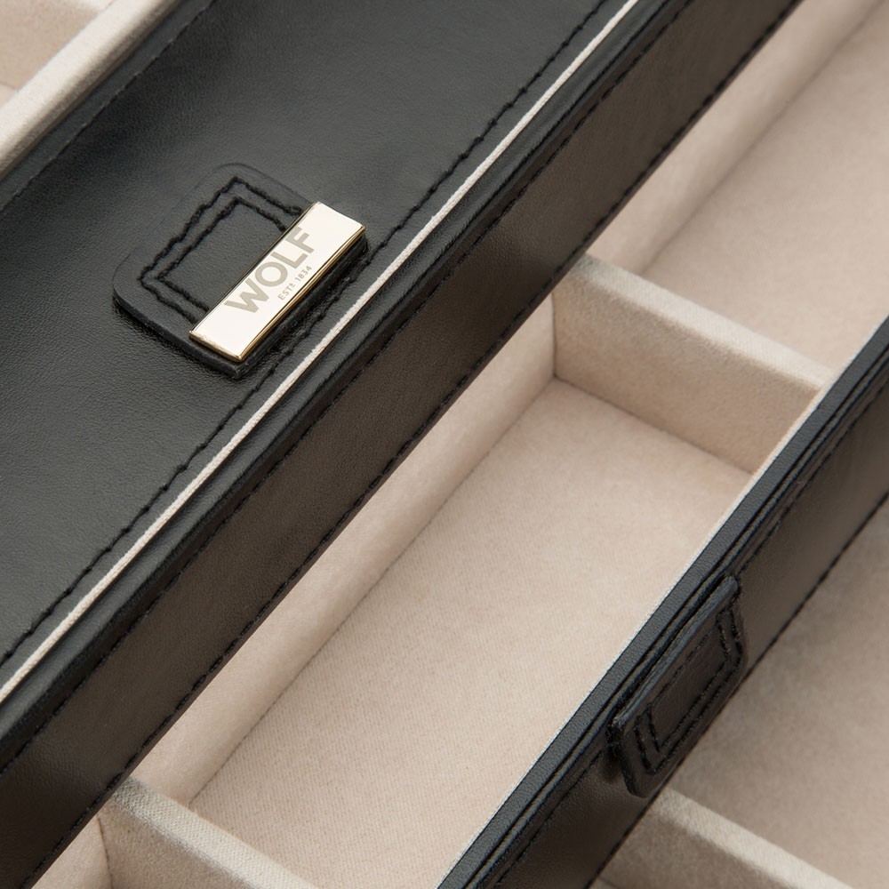  Wolf Large Jewellery Case - Black - WOLF