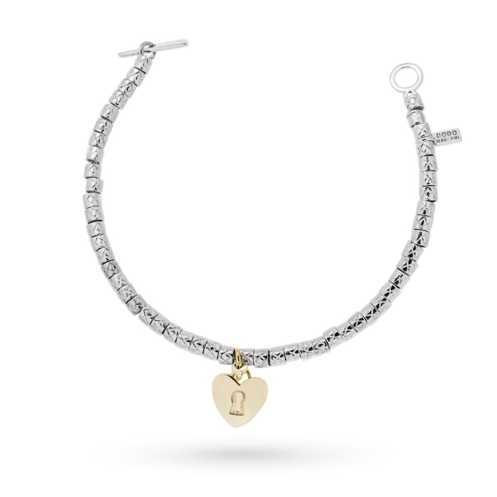 Dodo Mariani bracelet with pinecones in 925 silver with lock - DODO MARIANI