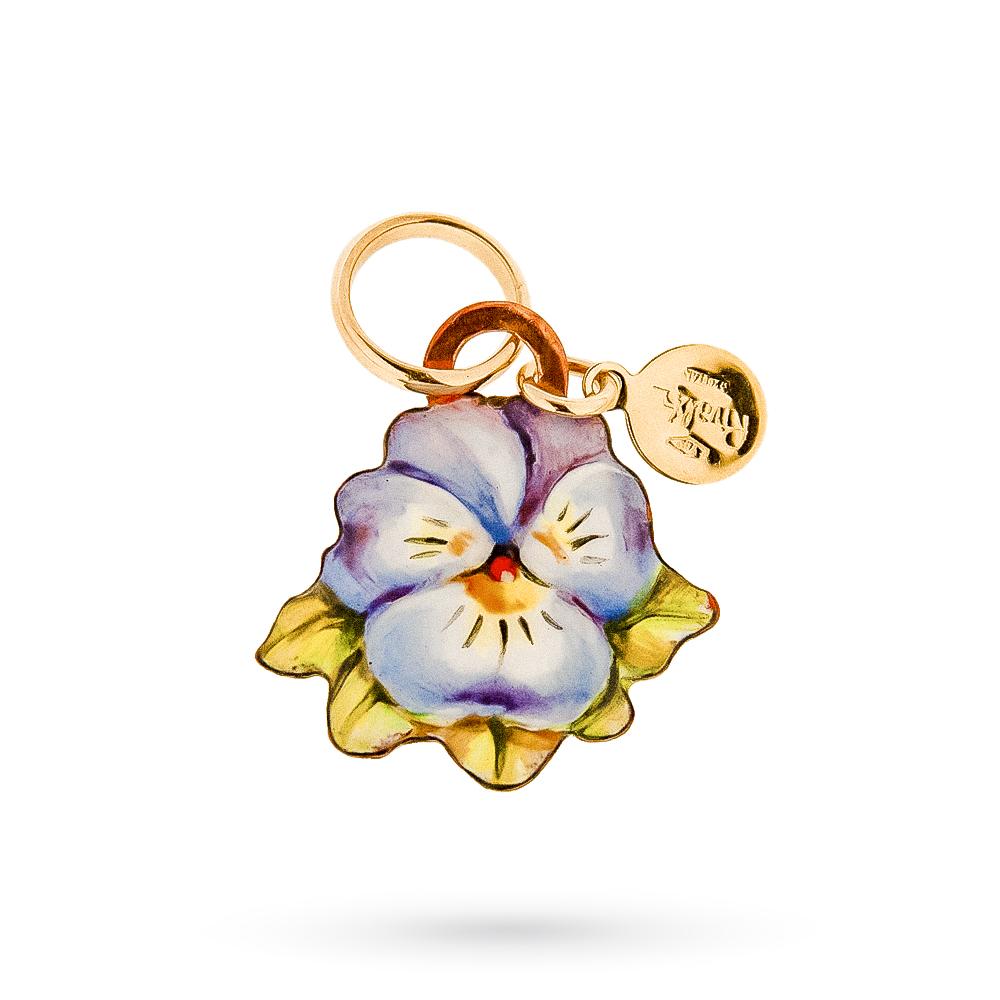 Ciondolo Gabriella Rivalta violetta rame oro  - GABRIELLA RIVALTA