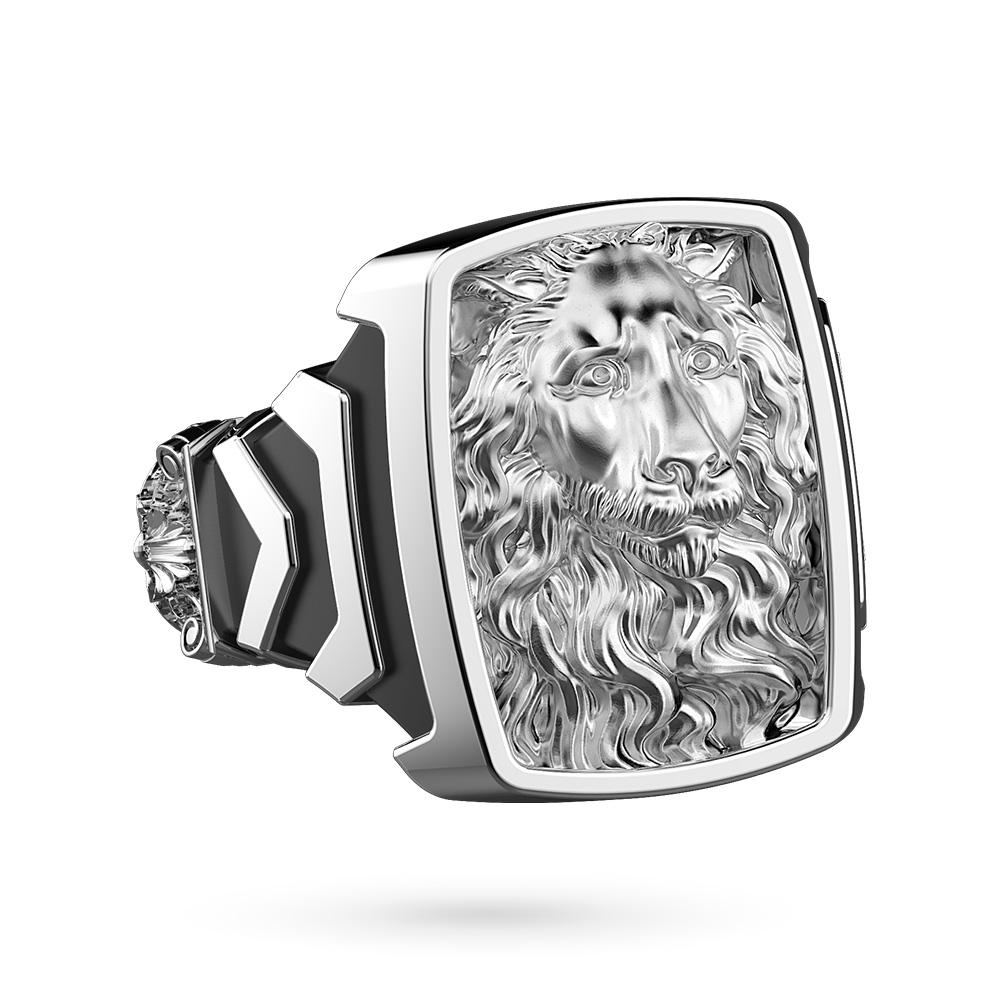 Lion head silver ring Saint Lawrence Cathedral Genoa - CICALA