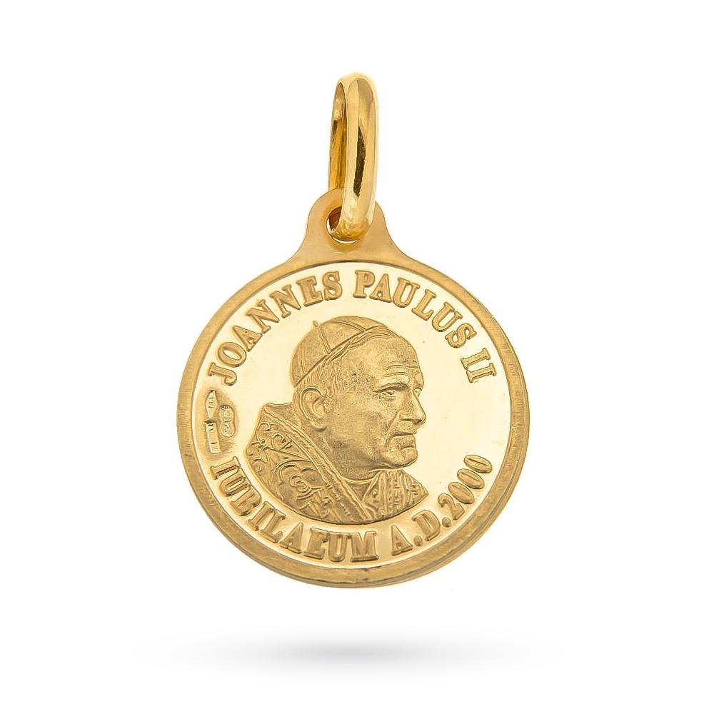 Medaglia Papa Giovanni Paolo II Giubileo 2000 oro giallo 18kt - UNOAERRE