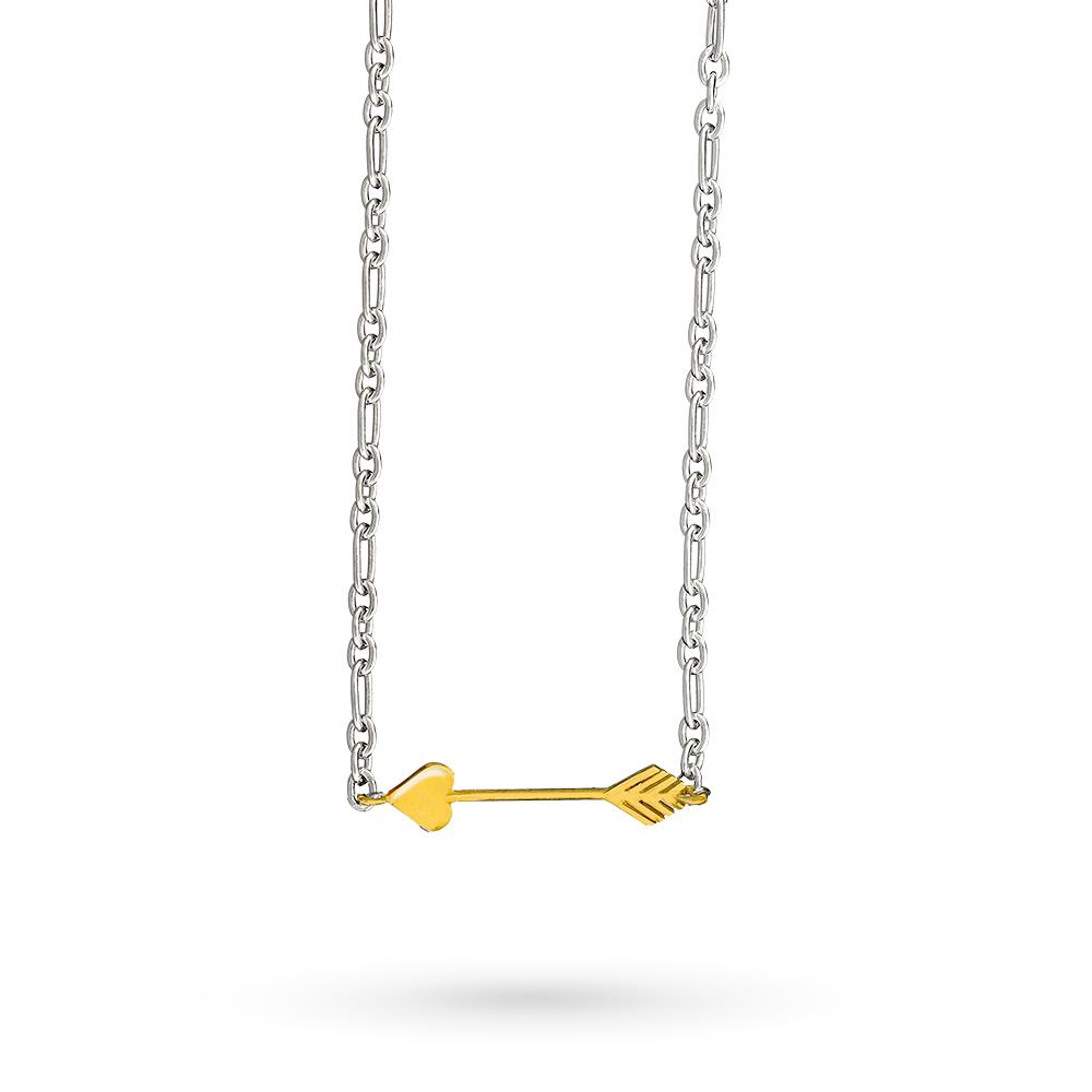Girocollo argento freccia oro giallo Dodo Mariani FG1KG - DODO MARIANI