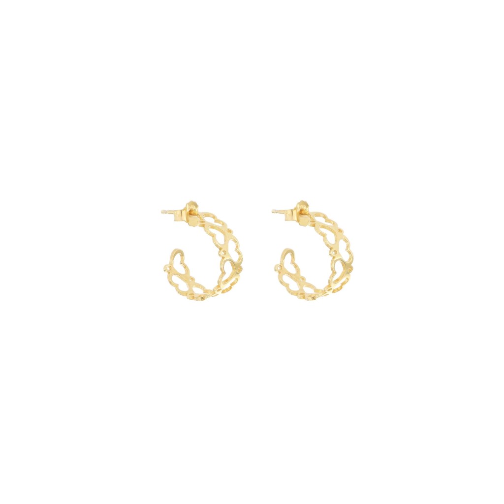Maman et Sophie ORMAM15GI Maman 925 Silver Gold-Plated Earrings - MAMAN ET SOPHIE
