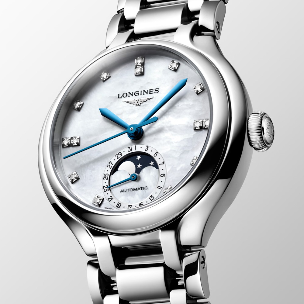 Longines PrimaLuna Moonphase L8.126.4.87.6 Automatico 34 mm - LONGINES