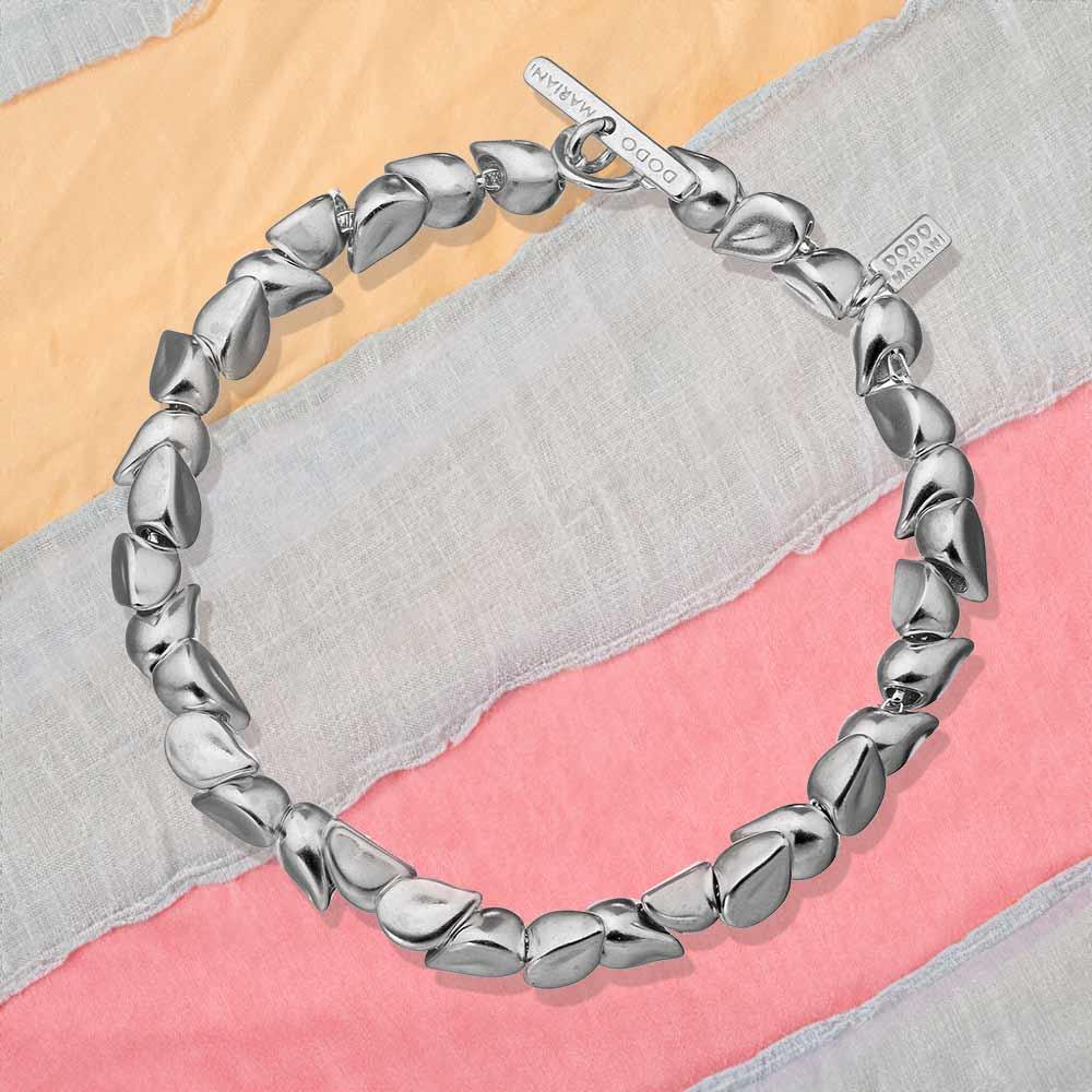  Bracciale Goccioline Dodo Mariani BR25 in argento 18cm - DODO MARIANI