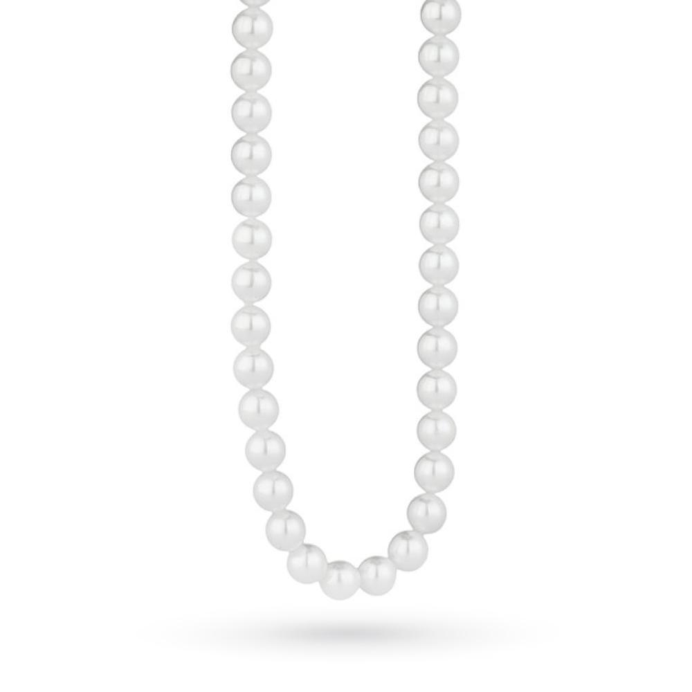 Strand of AA Premium White Japanese Akoya Pearls - COSCIA