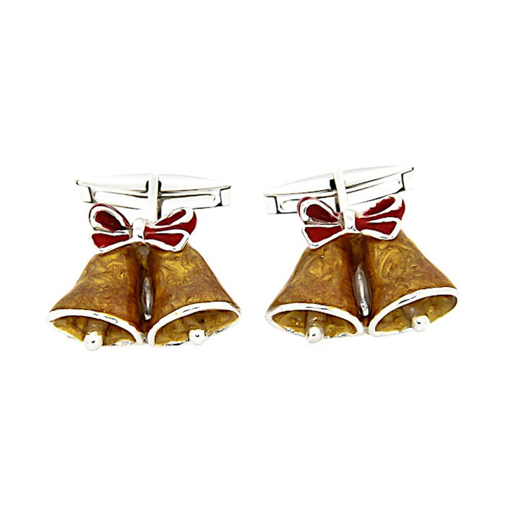 Bell Cufflinks 925 Silver - Italian Craftsmanship - SATURNO