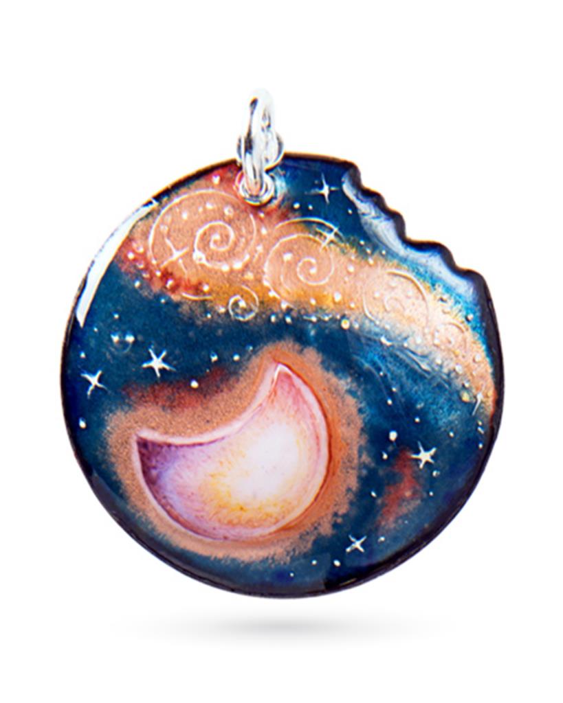 Ciondolo Gabriella Rivalta Firmamento gigante rame oro - GABRIELLA RIVALTA