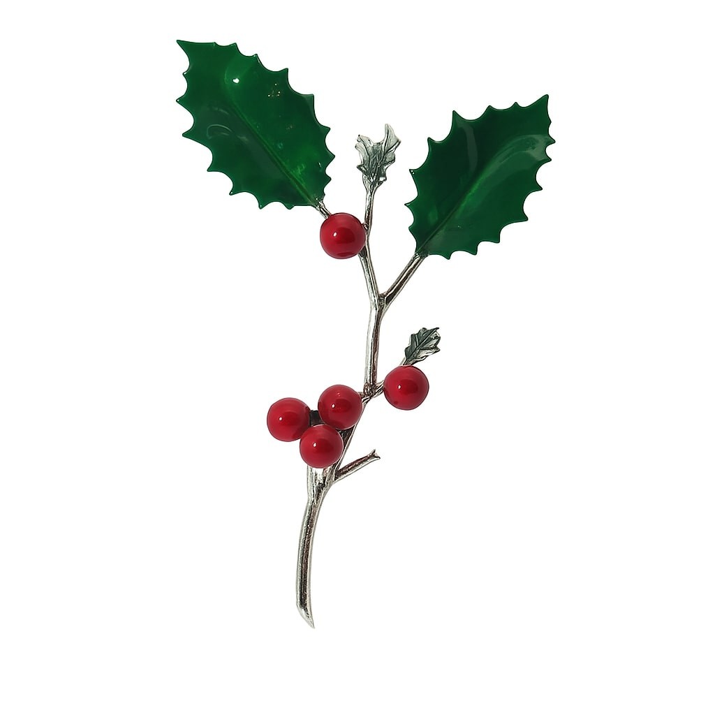 Agrifoglio Piccolo 4 Foglie Palline E Foglie Smaltate