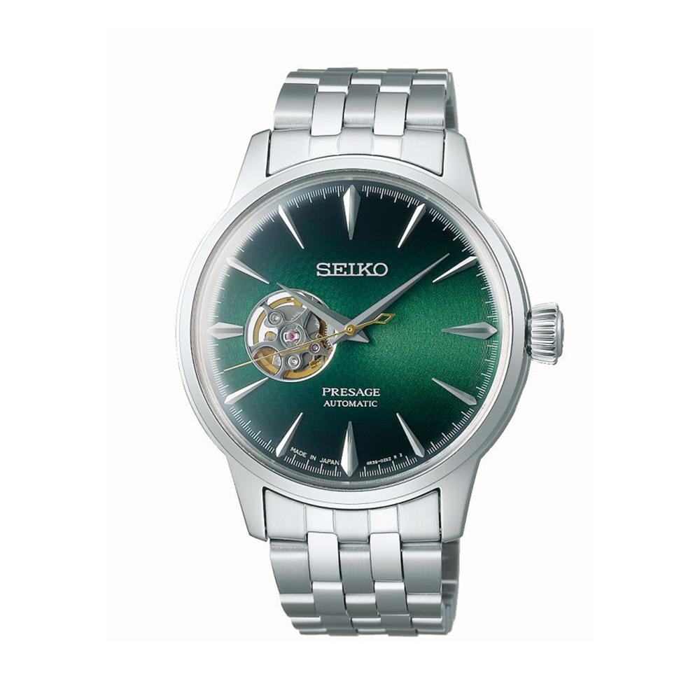 Orologio classico con quadrante verde di Seiko