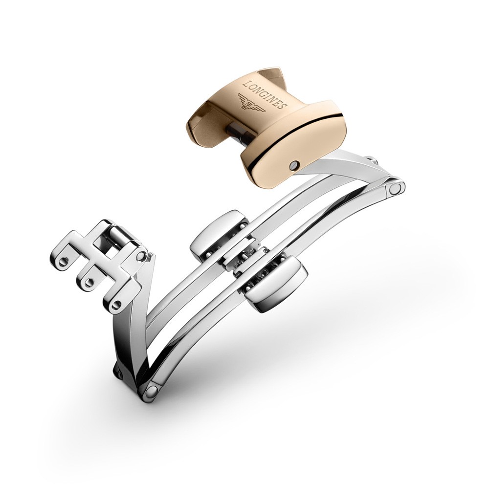 Fibbia deployante Longines 10mm originale PVD rosa - LONGINES