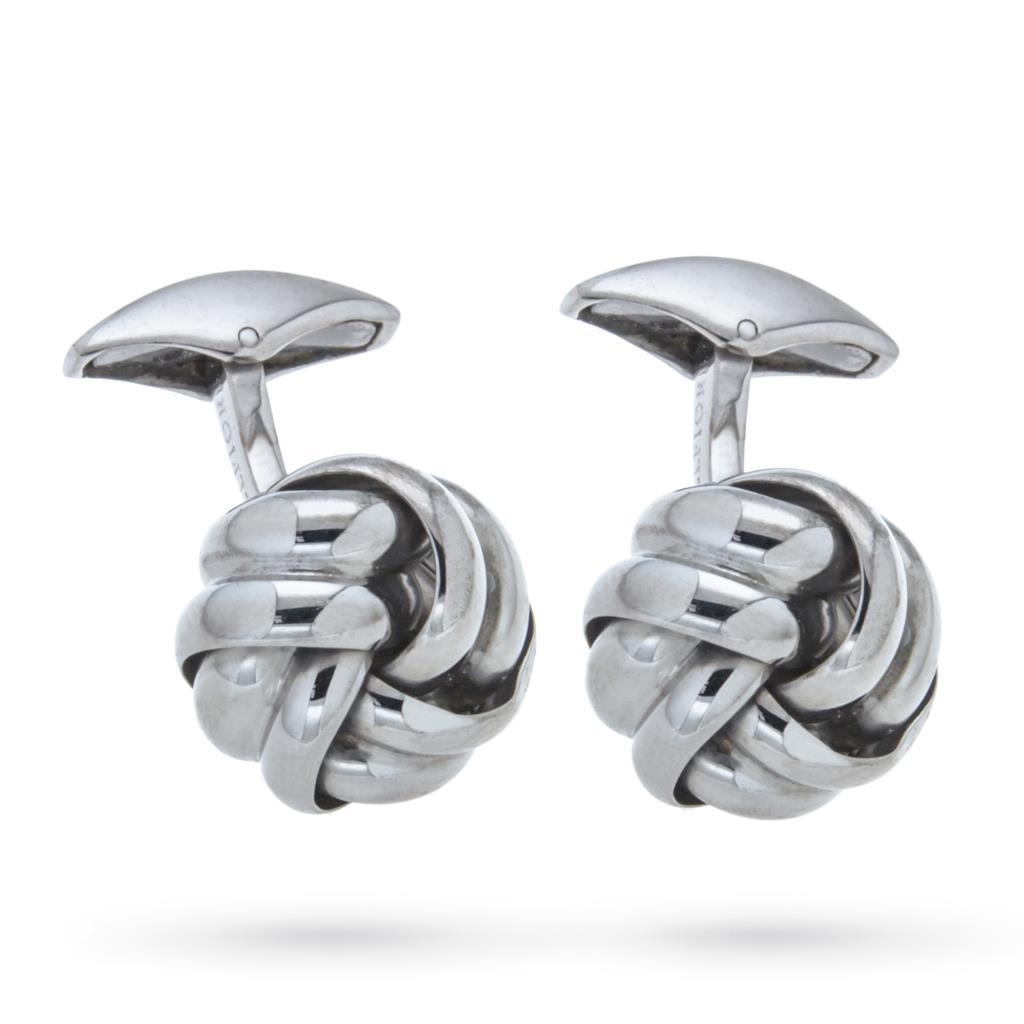 Cufflinks 925 silver shiny interweaving knot - BELFIORE