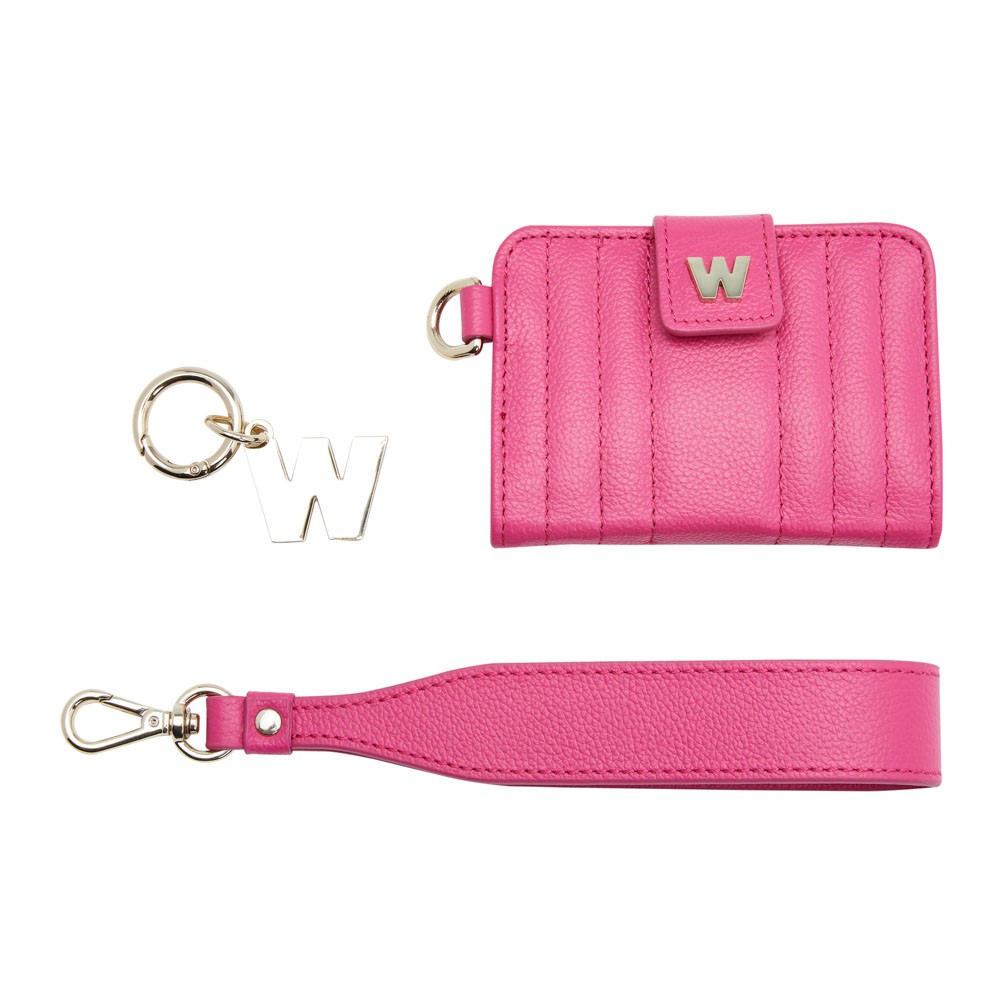  Wolf Credit Card Holder with Wristlet - Pink - WOLF
