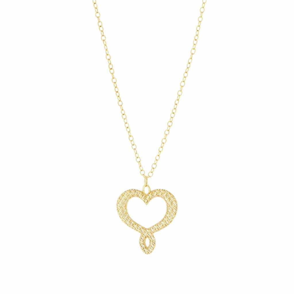 Collana cuori Maman pendente trama 3,4 cm - MAMAN ET SOPHIE