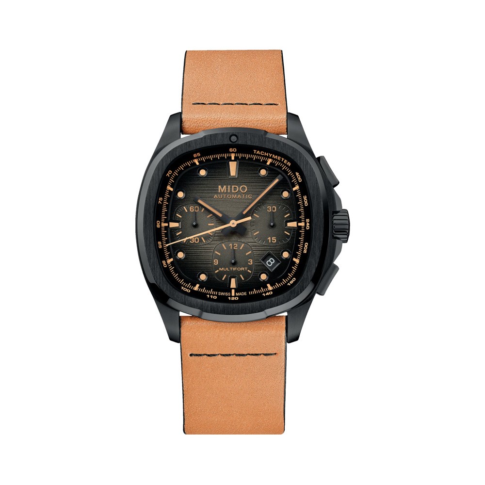 Orologio Mido Multifort TV Chronograph PVD Nero con cinturino