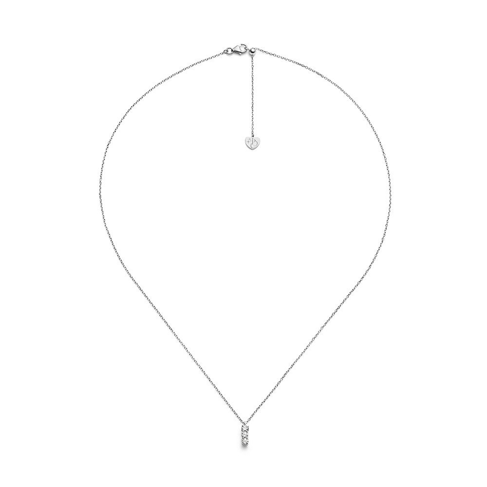 Girocollo trilogy valentino oro bianco cuore giallo 0,25 ct - PER DIRTI CHE