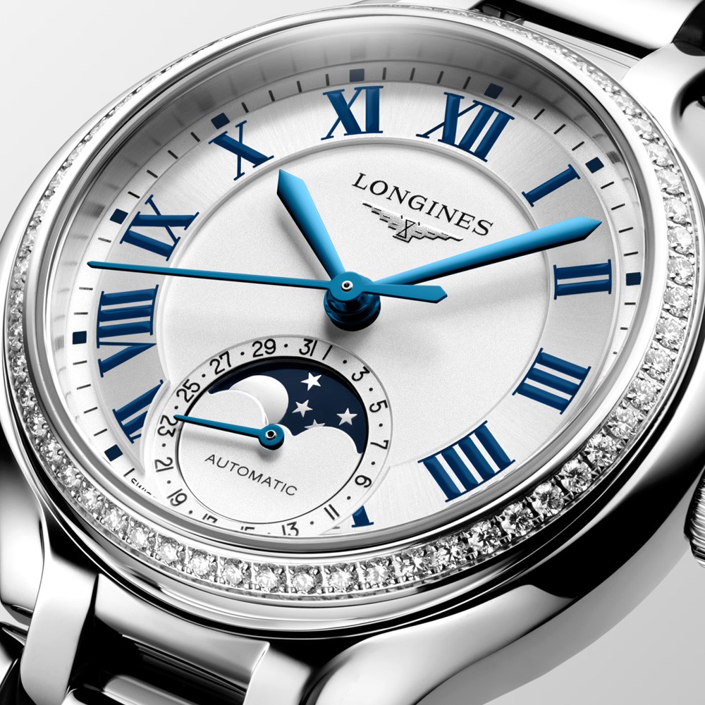  Longines PrimaLuna Moonphase L8.126.0.71.6 Automatic 34 mm - LONGINES