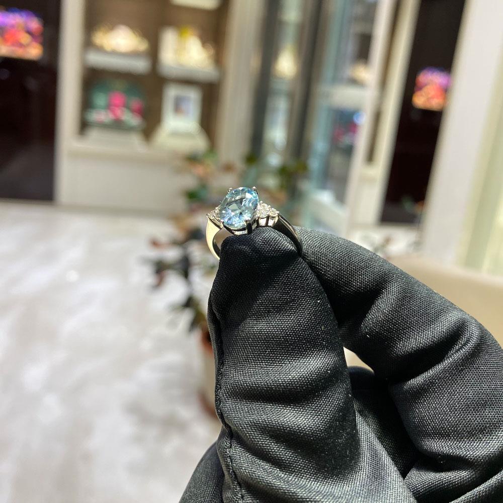  Anello acquamarina ovale 1,73ct diamanti 0,10ct Mirco Visconti - MIRCO VISCONTI