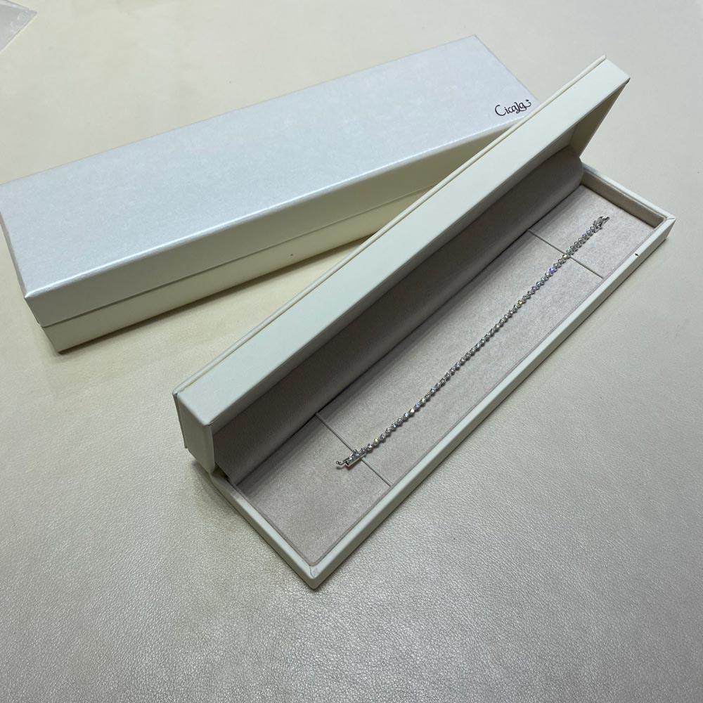  Bracciale tennis diamanti oro bianco 2,12ct G VS - ORO TREND