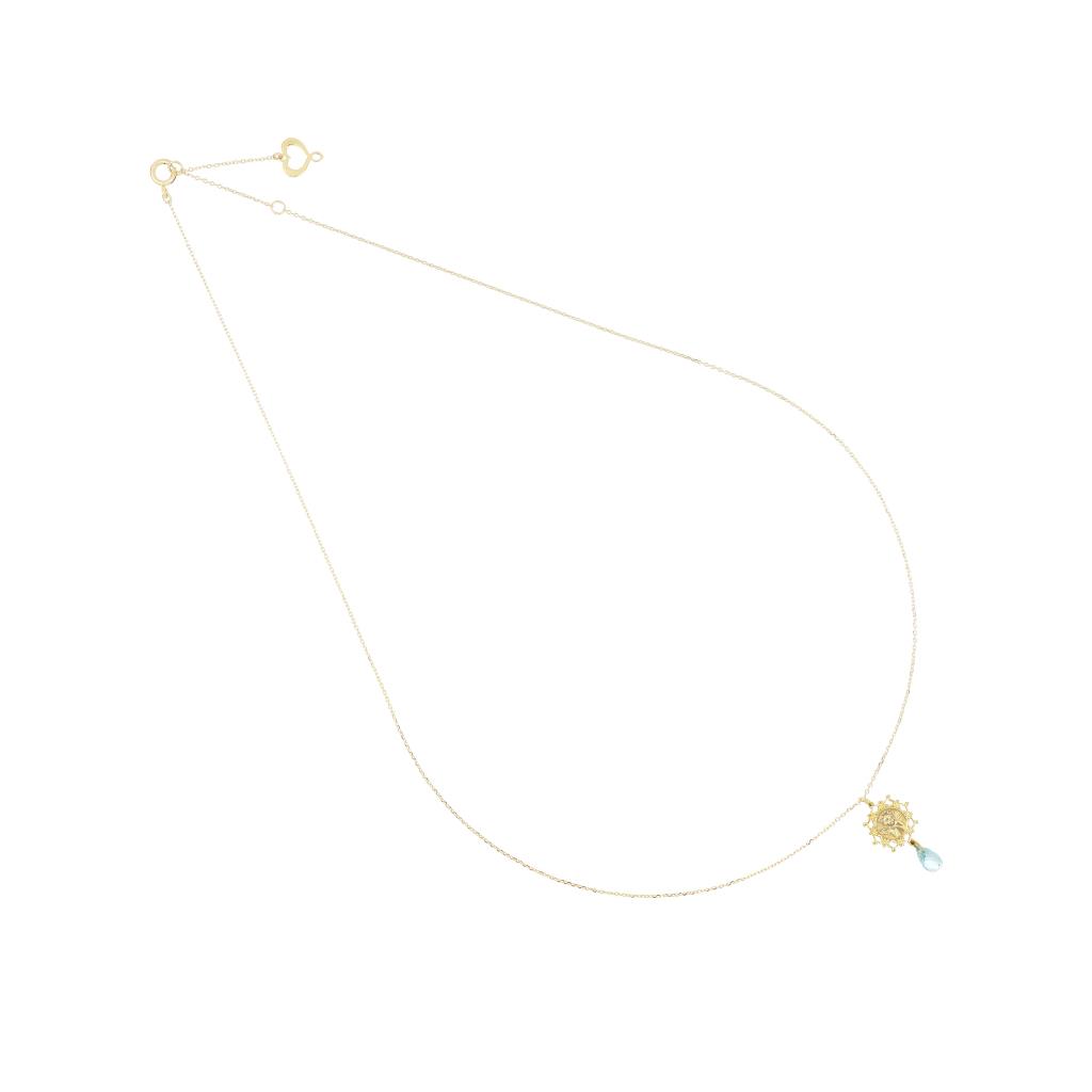 Angel blue topaz necklace Maman et Sophie GCANGPNA - MAMAN ET SOPHIE