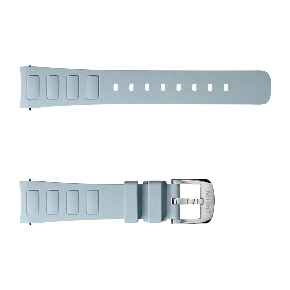 Cinturino Mido Multifort TV 35 gomma grigio 18mm - MIDO