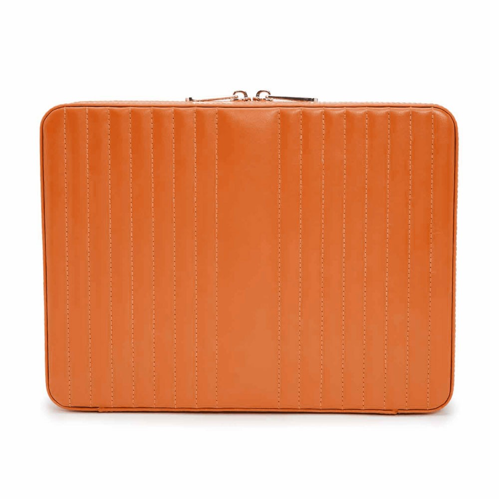  Wolf Large Zip Jewellery Case - Tangerine - WOLF