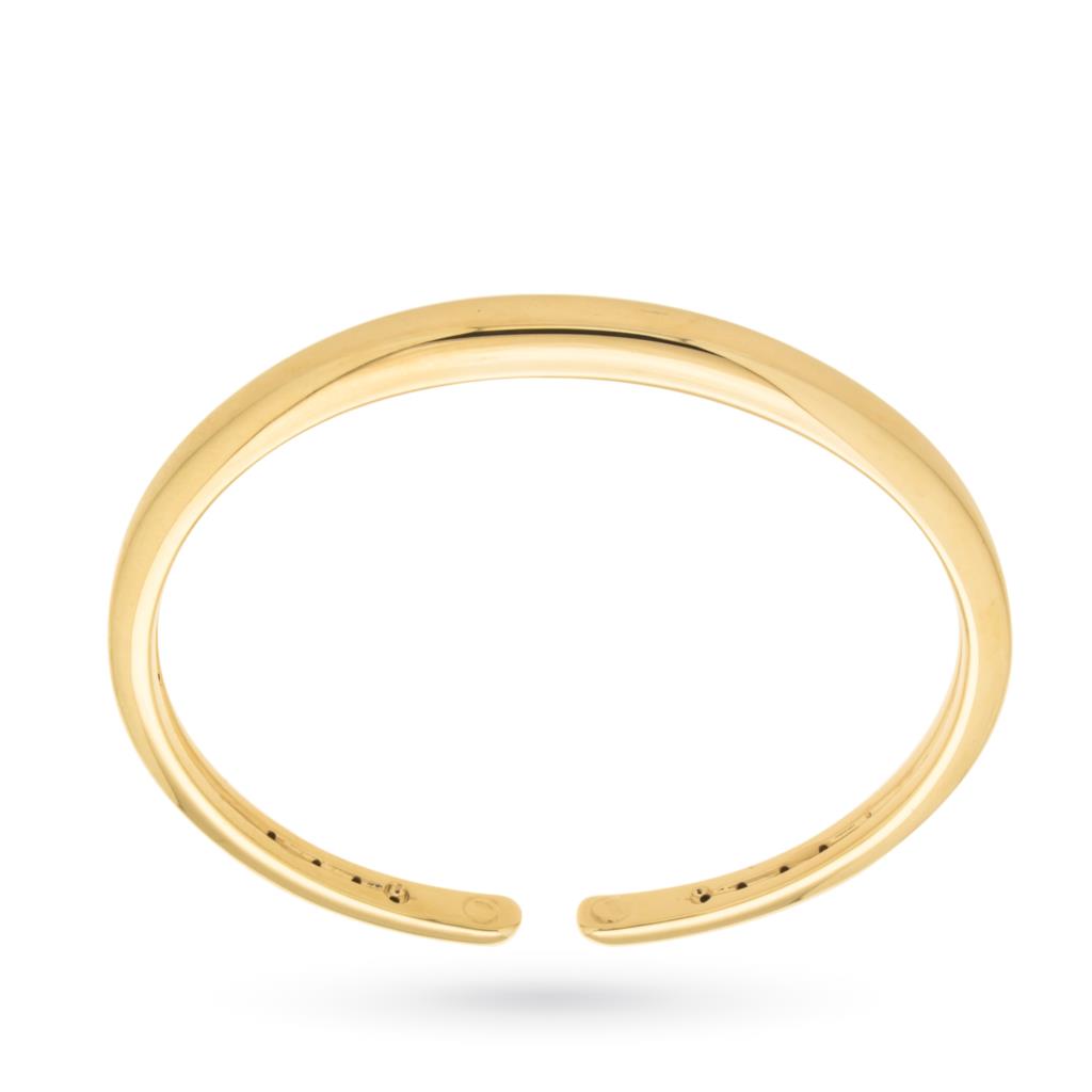 18kt yellow gold rigid bracelet with polished surface - LUSSO ITALIANO