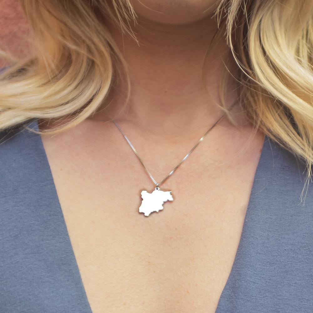  Ciondolo regione Trentino Alto Adige in argento 925 - CICALA
