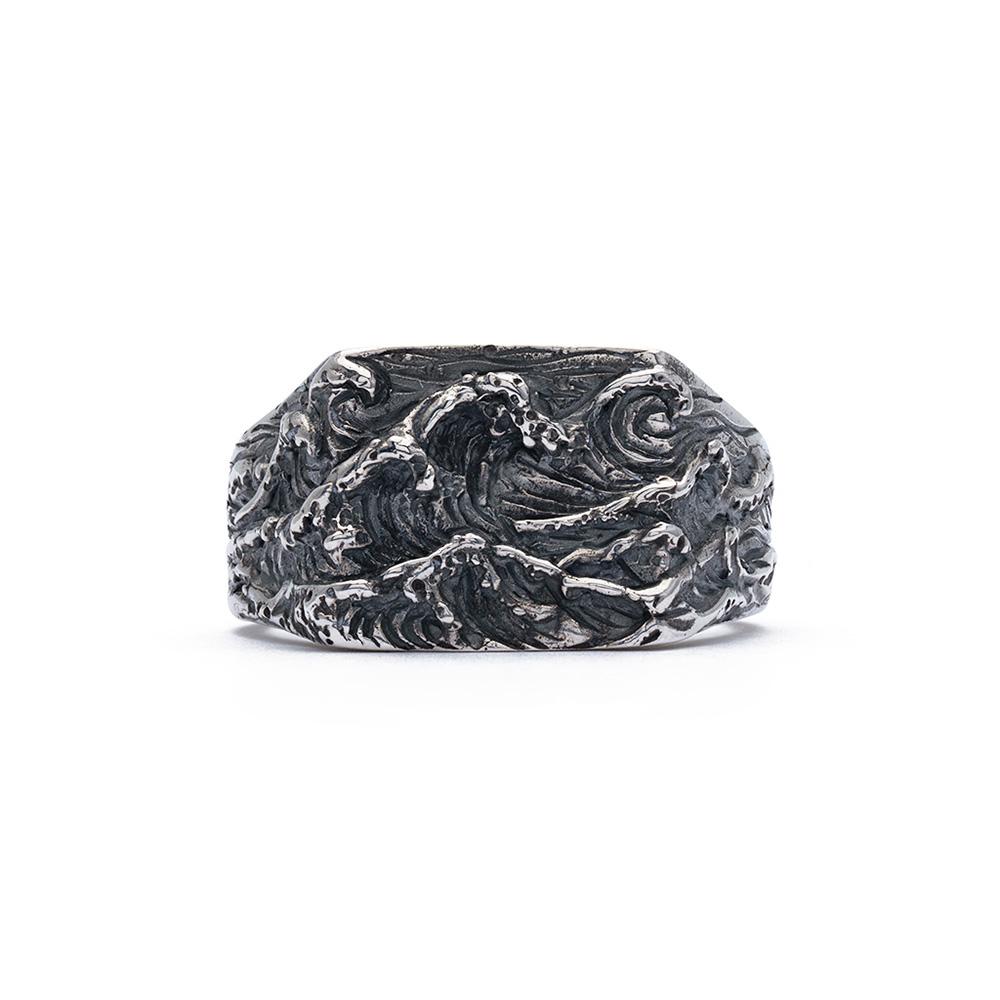  925 silver wave ring - VALENTINO DI LEONARDO