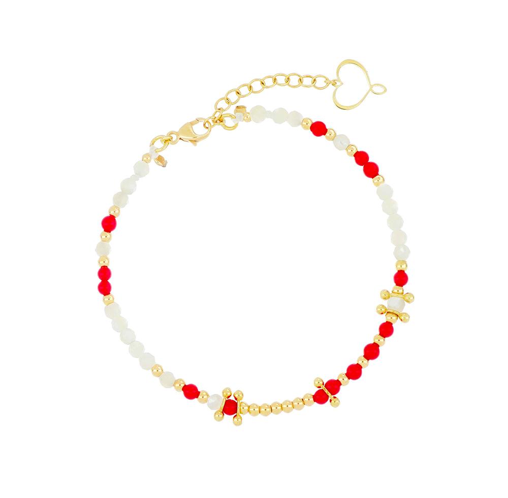 Bracciale Mia Africa Corallo E Madreperla - MAMAN ET SOPHIE