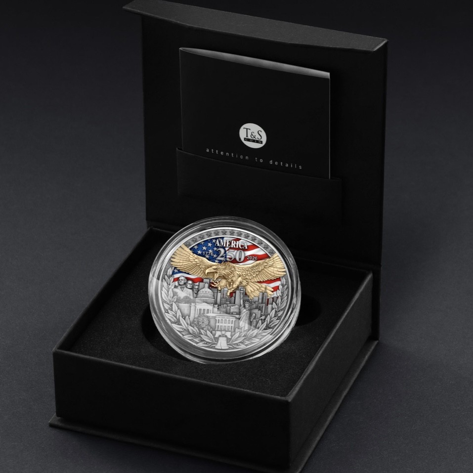  250th American Anniversary Silver Coin - T&S COIN