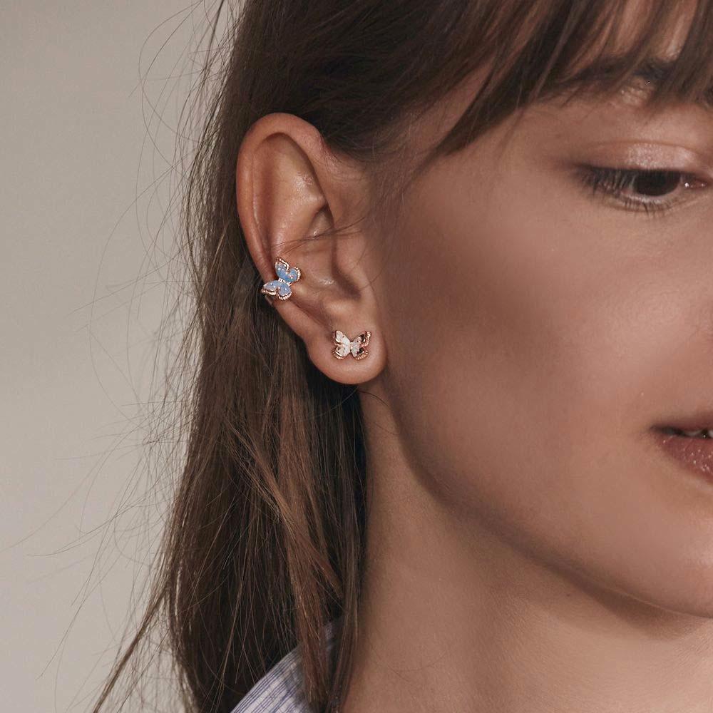 Orecchino lobo farfalla bianca Maman et Sophie ORFAR410 - MAMAN ET SOPHIE