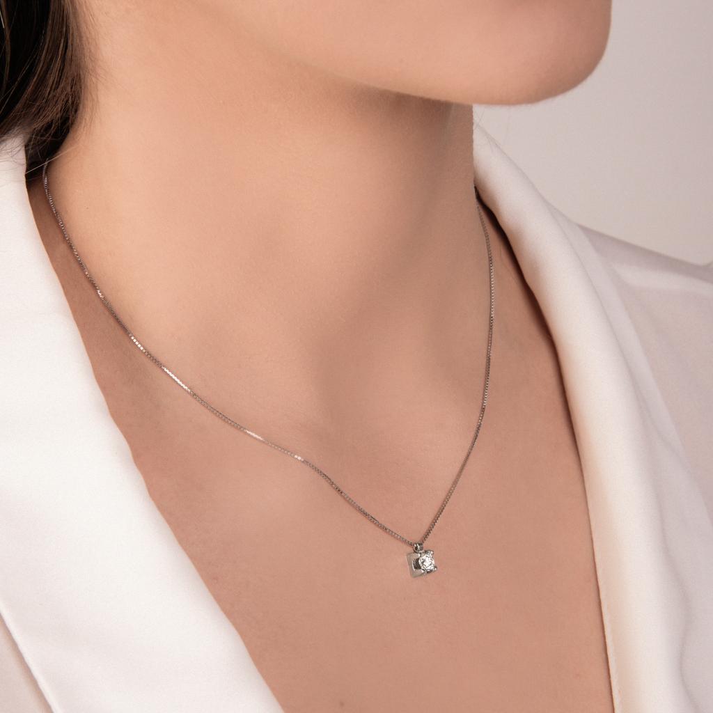 Girocollo con diamante 0,40ct in oro bianco Mirco Visconti - MIRCO VISCONTI