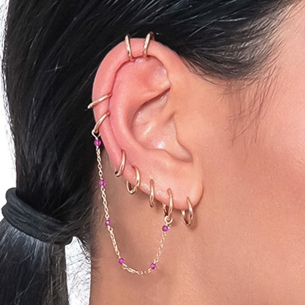 Piercing Maman et Sophie oro giallo cerchio 6,50mm ORPRCG02 - MAMAN ET SOPHIE